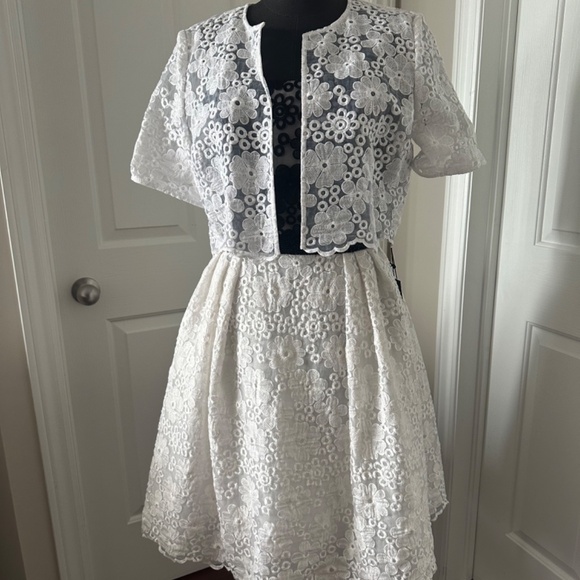 Frascara strapless cocktail dress with jacket - Picture 4 of 12